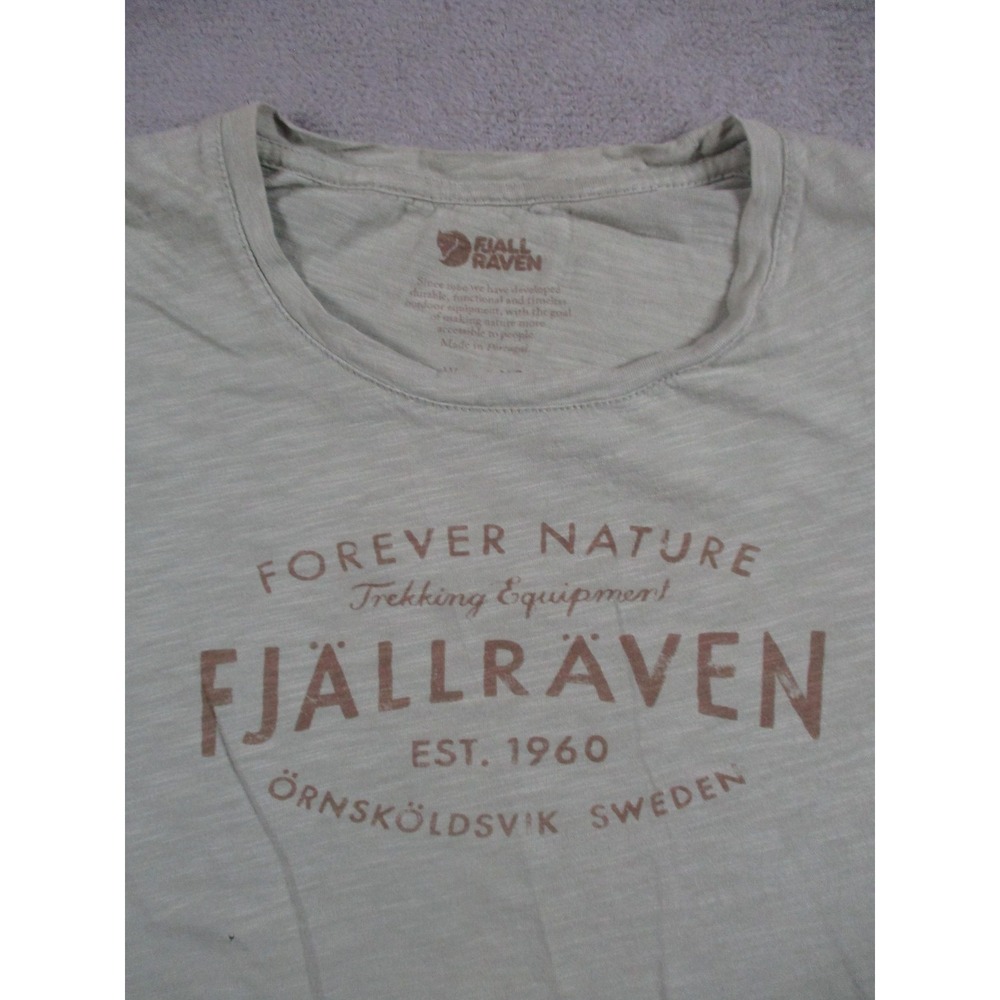 Fjallraven Shirt Womens XS Green Forever Nature Graphic Outdoor Tee Hiking
